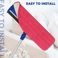 thumbnail image 4 of 18" Replacement Microfiber Pad for Rubbermaid Commercial 18 Inch Mop Head - Wet & Dry Commercial Cleaning Reusable Mop Refills Fit for Any Microfiber Flat Mop System 18" - 10Pcs, 4 of 5