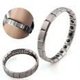 thumbnail image 4 of FNNMNNR Titanium Steel Elastic Stretch Bracelet For Men Women Energy Health Bangle, 4 of 8