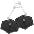 thumbnail image 3 of 2ensemble Support de Présentation pour Figurines Base Noir PVC pour Figurines d'Action 11.8x4.7x4.7in, 3 of 9