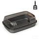 thumbnail image 2 of Caja de arena semicerrada para gatos con tapa de entrada superior, lados altos, control de olores, caja de arena cubierta con filtro de cuchara para control de olores, caja de arena de plástico para g, 2 of 6