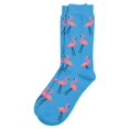 thumbnail image 2 of Women's Comfort Novelty Crew Socks, Flamingo Blue, 1 Pair, 2 of 2