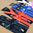 thumbnail image 1 of Conjunto de tirantes de rendimiento con lazo y clip para pantalones, tirantes para adultos, hombres y mujeres, para fotografía, color negro puro, 1 of 1