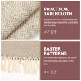 thumbnail image 3 of MasteelfCA Chemin de Table Tissé Nappe de Ferme Napperon à Thé Double Face avec Franges, 3 of 9