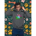 thumbnail image 2 of Colorful Corgi Bowtie Portrait Hoodie Men -Image by Shutterstock, Male Small, 2 of 4