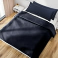 thumbnail image 2 of PiccoCasa 2Pcs Pillow Covers Microfiber Body Zipper Pillowcases Navy 20"x48", 2 of 7