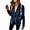 Navy, variant on Women's Faux Suede Jackets Fall Clothes Long Sleeve Open Front Cropped Coat Outwear