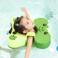 thumbnail image 4 of Flotador de natación para bebé, anillo de natación de cintura no inflable para edades de 6 a 36 meses (verde), 4 of 9