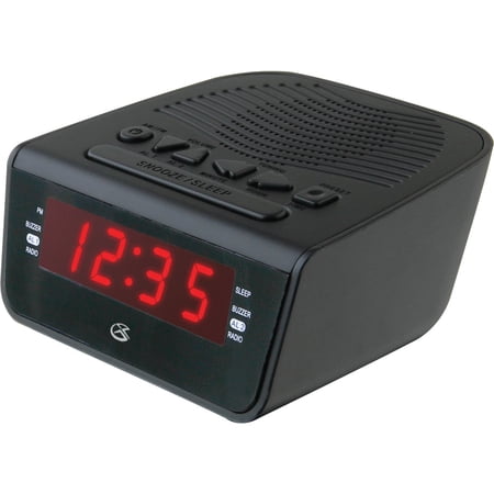 GPX Dual Alarm Clock Radio C 224 b Digital AM/FM, Tabletop, Black image