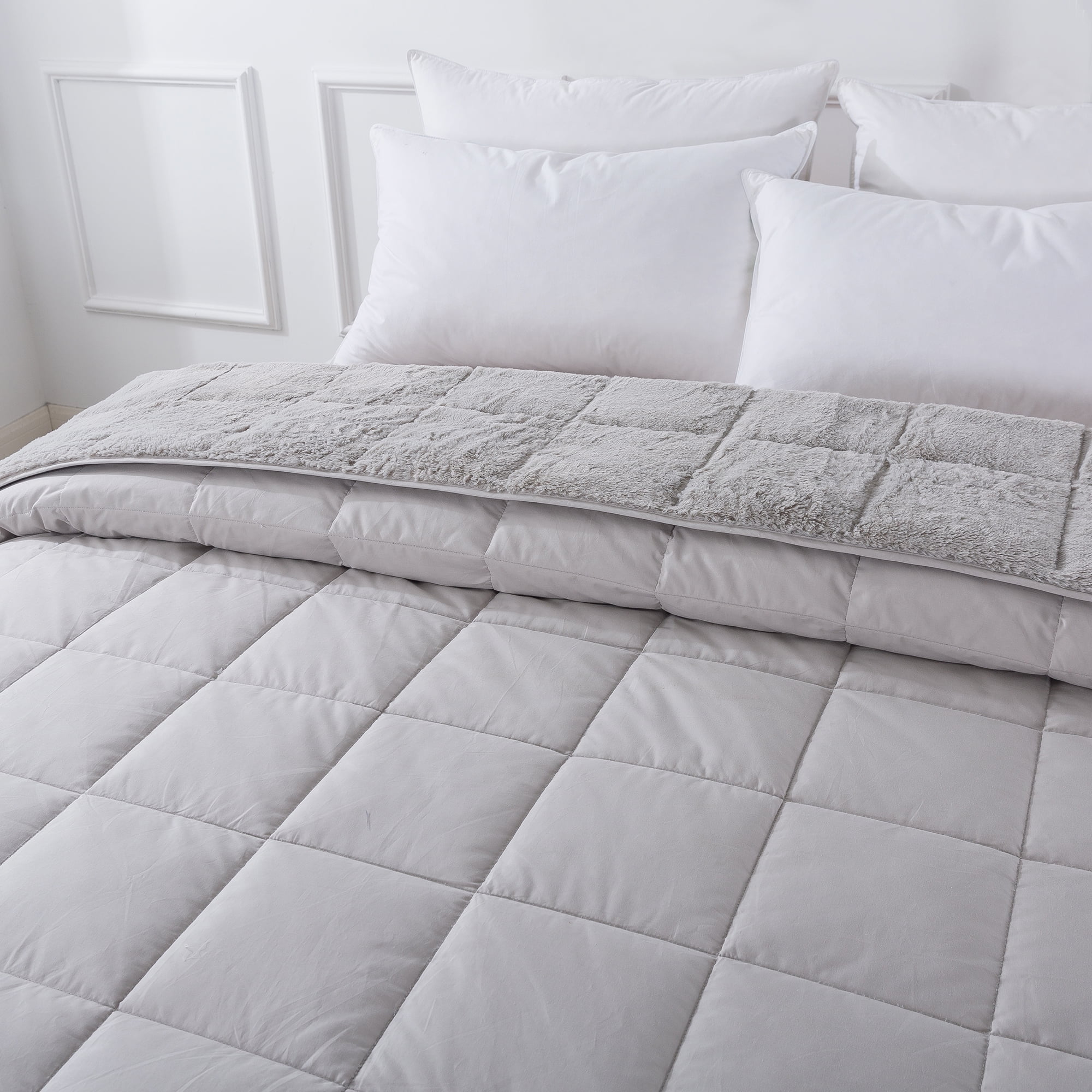 Cozy Down Blanket - Reversible&nbsp;- Glacier Grey - King