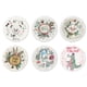thumbnail image 1 of Posavasos de 6 piezas, con portavasos para bebidas, posavasos de piedra cerámica redondo, cojín de base de corcho para mesa, utilizado para colocar tazas y tazas, para uso de oficina., 1 of 5