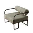 thumbnail image 6 of Glavbiku Corduroy Sofa Chair with Iron Frame,Lazy Armchair W/ Extra Thick Cushion,Light Brown,Adult, 6 of 9