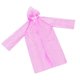 thumbnail image 5 of Ounissouiy Chubasquero largo impermeable a la moda para niños, chubasquero con capucha para hombres y mujeres, para exteriores, senderismo, viajes, pesca, Paraguas de lluvia rosado 0.03 mm Ounissouiy HA5263-01B, 5 of 6