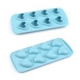thumbnail image 1 of Juego de 2 bandejas de cubitos de hielo de silicona, moldes de cubitos de hielo de silicona reutilizables, máquina de hielo en forma de corazón para bebidas de whisky y cócteles Fokelyi LRWJ865, 1 of 7
