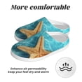 thumbnail image 6 of KLL Starfish And Seashell On The Beach 1 Pattern Adult Unisex Cozy Slippers,Fuzzy Slip-on Slippers TPR Sole Slippers Comfort Plush Home Footwear for Indoor & Outdoor-39/40, 6 of 7