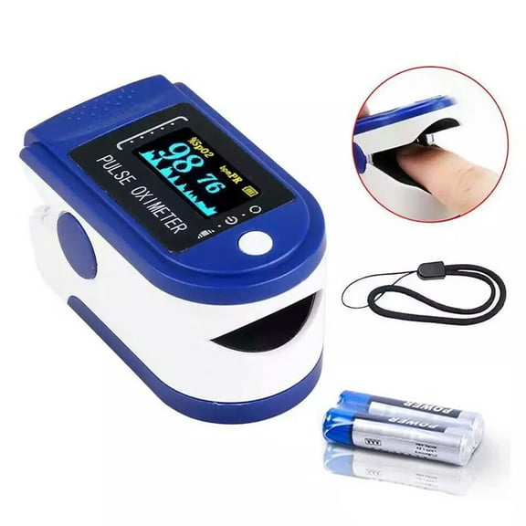 Finger Pulse Oximeter with OLED Display,Pulse Oximeter,Pulse Oximeter Fingertip, Blood Oxygen Saturation Monitor Finger,Heart Rate Monitor for Adult Child with Lanyard
