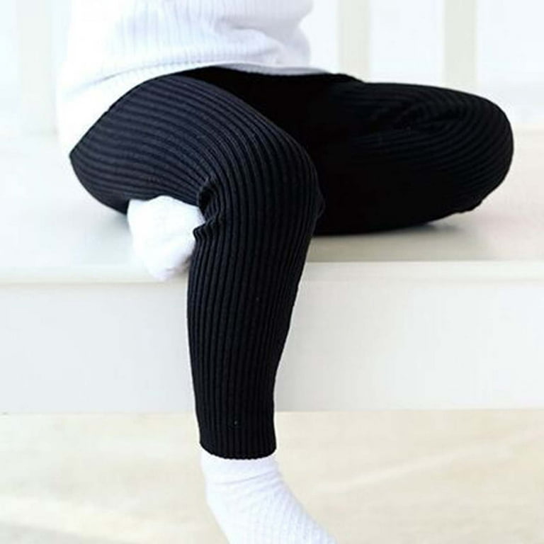 Kids Girls Leggings Spring Autumn Warm Knit Pants Toddler Girls Cotton High  Waist Candy-Colored Knitted Stretch Pants Casual Leggings Pants Thick
