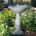 thumbnail image 3 of Smart Solar 20622R01 Country Gardens Solar Powered Concrete Bird Bath Fountain, 3 of 3