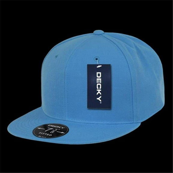 Decky Retro Fitted Cap - Sky - Size 7.38