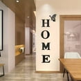 thumbnail image 5 of WSBArt 1 Set Wall Decor Home Letter Signs Acrylic Mirror Wall Stickers Wall Decorations for Living Room Bedroom Home Decor Wall Decals (Black, 39.37" X 13.74"), 5 of 9