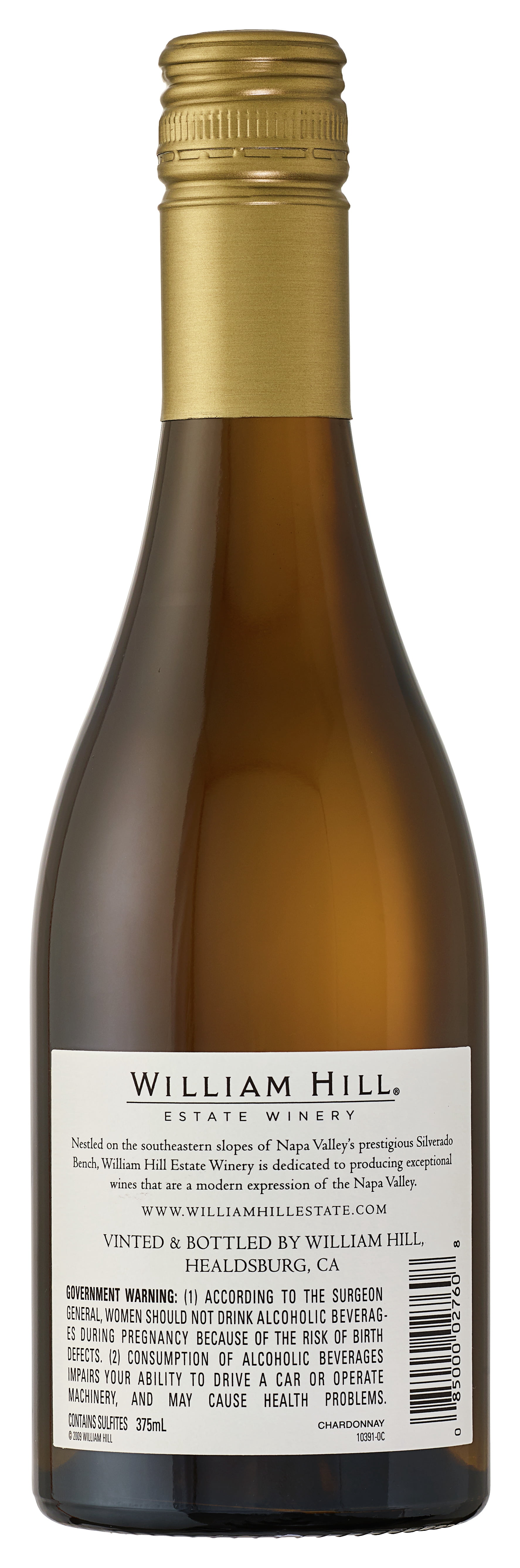 William Hill Napa Valley Chardonnay White Wine, 375ml Bottle