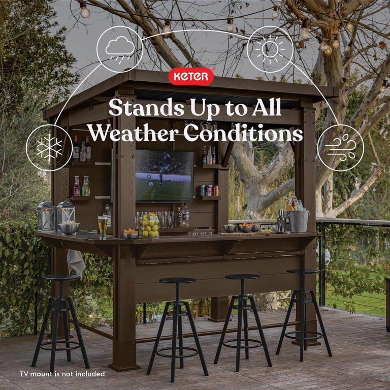 Signature 6x7 Patio Gazebo Bar – Ideal for Outdoor Cooking and