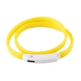 thumbnail image 1 of Collar para perro Bling Bling con luz recargable Por USB de silicona suave amarillo, 1 of 12
