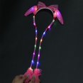 thumbnail image 4 of 2PCS Kids Hair Hoop Rabbit Ear Lighting Glitter Party Headband Costume Headband, 4 of 10