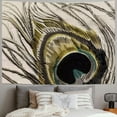 thumbnail image 2 of BCIIG Peacock Feather Tapestry Wall Hanging Unique Style Graphic Tapestries Home Wall Decor Art Living Room Bedroom Apartment Farmhouse Dorm 50x40inch, 2 of 6