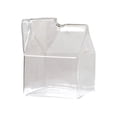 thumbnail image 1 of Bewildely Botella de agua con forma de caja de leche de vidrio, portátil, bonita, de 350ml, de boca ancha, para el hogar, la Oficina, el Cocina y Comedor, 1 of 6