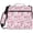 Pink Dog and Heart, variant on Zipper Binder with Shoulder Strap 2 inch 3 Ring Waterproof File Folder Organizer Bag 500 Sheet Pink and Blue Butterflies
