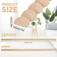 thumbnail image 4 of Topboutique Unfinished Decorative Wood Trim,Half Wooden Beads Trim Molding,3D Wood Molding Trim,DIY Moulding Trim,Wood Strips for Wall Window Cabinet Door Frames Decoration,15.75 x 0.55in,12 Pcs, 4 of 8