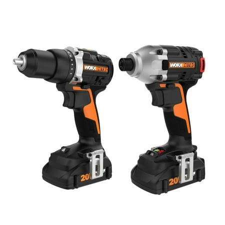 

Worx WX960L Nitro 20V Cordless Impact Driver & Drill/Driver Combo Kit 1 Battery and Charger Included