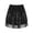 Black, variant on DPOIS Kids Girls Glittery Sequined Dance Tutu Skirt Silver 4-5