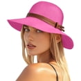 thumbnail image 5 of Noric Women Wide Brim Sun Hat Foldable UV Protection with Belt Summer Beach Cap Floppy Hat for Vacation Travel, 5 of 7
