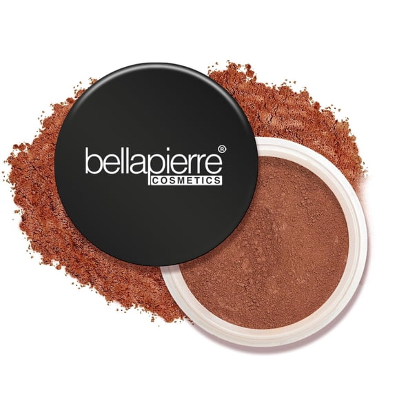 bellapierre Mineral Foundation SPF 15 Loose Finishing Powder | Hypoallergenic | Oil & Talc Free - 0.32Oz - Double Cocoa