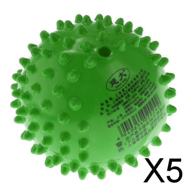Paquete de 3 a 6 pelotas sensoriales de para niños, pelota hinchable de PVC de 4 pulgadas 5 piezas