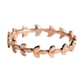 thumbnail image 5 of Womens Fashion Copper Ring, Rattan Pattern Electroplated Geometric Design, Rose Gold Temperament, Sizes 6-10, 5 of 5