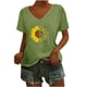thumbnail image 1 of Camisas con estampado informal con estilo para mujer, camisetas holgadas de manga corta de talla grande, blusa con cuello en V OAVQHLG3B Store lin121212, 1 of 5