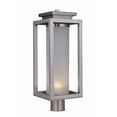 thumbnail image 2 of ZA1325-SS-LED Craftmade Lighting Vailridge - 10W 1 LED Outdoor Large Post Lantern in Transitional Style - 9 inches wide by 19.75 inches high, 2 of 4