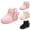 Black, variant on DMDUOU Girls Winter Warm Fuzzy LiningThick Snow Boots Cute Bowknot Shaggy Plush Ankle Boots Fashion Thermal Booties White 19