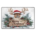 thumbnail image 2 of Ryvnso Christmas Reindeer Area Floor Mat Non-Slip Carpet Soft Rugs Doormats 31" x 20", 2 of 7
