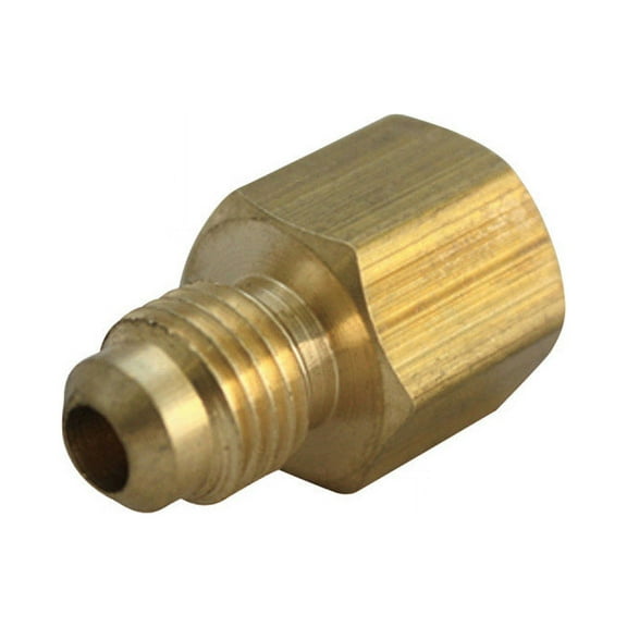 Jmf Flare Adapter 1/2 " Flare X 3/8 " Fip Yellow Brass Lead Free Pack of 10
