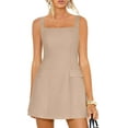 thumbnail image 3 of PRETTYGARDEN Womens Summer Sleeveless Mini Dress Square Neck A Line Short Cocktail Party Dresses Trendy Spring Clothes, 3 of 10