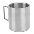 thumbnail image 4 of Taza de camping de acero inoxidable para exteriores, taza de café con doble aislamiento y asa plegable para barbacoa y montañismo., 4 of 14