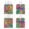 thumbnail image 2 of Picia Colorful Dinosaur Pattern Tissue Box Cover,PVC Leather Square Holder,Tissue Box Holder with Magnetic Bottom,Facial Paper Organizer Dispenser-5.2"X5.2"X5.2", 2 of 8