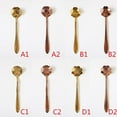 thumbnail image 2 of Japanese Style Flower Stainless Steel Solid Color Iced Tea Spoon, Coffee Spoon, Ice Cream Spoon Cocktail Stirring Spoon, 2 of 8
