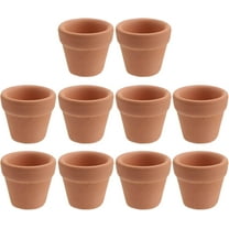 ABPETE 10 Pcs Mini Clay Pots, 1.2'' Terracotta Pot Clay Ceramic Pottery Planter Cactus Flower Pots Succulent Nursery Pots- Great for Plants,Crafts,Wedding Favor