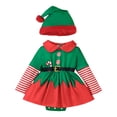 thumbnail image 3 of Conjunto navideño para niña: mono, vestidos navideños cómodos, ropa para recién nacidos para ocasiones especiales. M, 3 of 9