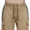 thumbnail image 7 of Double Waisted Sweatpants Y2K Cargo Pants for Men Elastic Waist Solid Color Comfy Lounge Casual Soft Multiple Pockets Outdoor Straight Type Fitness Fashion Fall Spring Trousers Full Length Pants, 7 of 7