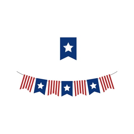 Independence Day Decorations Festival Party Decoration Banner Semiquincentennial Celebration Design Perfect for Independence Day Party and Holiday Display A